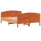 vidaXL Massivholzbett ohne Matratze Wachsbraun 140x190 cm Kiefernholz vidaXL Massivholzbett ohne Matratze Wachsbraun 140x190 cm Kiefernholz