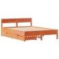 vidaXL Massivholzbett ohne Matratze Wachsbraun 120x200 cm Kiefernholz vidaXL Massivholzbett ohne Matratze Wachsbraun 120x200 cm Kiefernholz