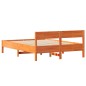 vidaXL Massivholzbett ohne Matratze Wachsbraun 120x200 cm Kiefernholz vidaXL Massivholzbett ohne Matratze Wachsbraun 120x200 cm Kiefernholz