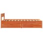 vidaXL Massivholzbett ohne Matratze Wachsbraun 75x190 cm Kiefernholz vidaXL Massivholzbett ohne Matratze Wachsbraun 75x190 cm Kiefernholz