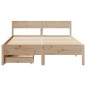 vidaXL Massivholzbett ohne Matratze 140x200 cm Kiefernholz vidaXL Massivholzbett ohne Matratze 140x200 cm Kiefernholz