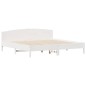 vidaXL Massivholzbett ohne Matratze Weiß 180x200 cm Kiefernholz vidaXL Massivholzbett ohne Matratze Weiß 180x200 cm Kiefernholz