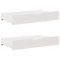 vidaXL Massivholzbett ohne Matratze Weiß 180x200 cm Kiefernholz vidaXL Massivholzbett ohne Matratze Weiß 180x200 cm Kiefernholz