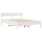 vidaXL Massivholzbett ohne Matratze Weiß 120x190 cm Kiefernholz vidaXL Massivholzbett ohne Matratze Weiß 120x190 cm Kiefernholz
