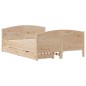 vidaXL Massivholzbett ohne Matratze 140x190 cm Kiefernholz vidaXL Massivholzbett ohne Matratze 140x190 cm Kiefernholz