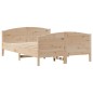 vidaXL Massivholzbett ohne Matratze 140x190 cm Kiefernholz vidaXL Massivholzbett ohne Matratze 140x190 cm Kiefernholz