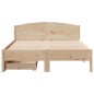 vidaXL Massivholzbett ohne Matratze 140x200 cm Kiefernholz vidaXL Massivholzbett ohne Matratze 140x200 cm Kiefernholz