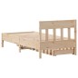 vidaXL Massivholzbett ohne Matratze 75x190 cm Kiefernholz vidaXL Massivholzbett ohne Matratze 75x190 cm Kiefernholz