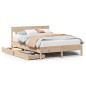 vidaXL Massivholzbett ohne Matratze 140x190 cm Kiefernholz vidaXL Massivholzbett ohne Matratze 140x190 cm Kiefernholz