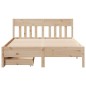 vidaXL Massivholzbett ohne Matratze 140x190 cm Kiefernholz vidaXL Massivholzbett ohne Matratze 140x190 cm Kiefernholz