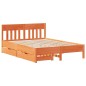 vidaXL Massivholzbett ohne Matratze Wachsbraun 120x190 cm Kiefernholz vidaXL Massivholzbett ohne Matratze Wachsbraun 120x190 cm Kiefernholz