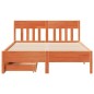 vidaXL Massivholzbett ohne Matratze Wachsbraun 120x190 cm Kiefernholz vidaXL Massivholzbett ohne Matratze Wachsbraun 120x190 cm Kiefernholz