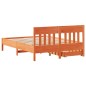 vidaXL Massivholzbett ohne Matratze Wachsbraun 120x190 cm Kiefernholz vidaXL Massivholzbett ohne Matratze Wachsbraun 120x190 cm Kiefernholz