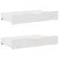 vidaXL Massivholzbett ohne Matratze Weiß 90x200 cm Kiefernholz vidaXL Massivholzbett ohne Matratze Weiß 90x200 cm Kiefernholz