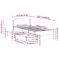 vidaXL Massivholzbett ohne Matratze Weiß 90x200 cm Kiefernholz vidaXL Massivholzbett ohne Matratze Weiß 90x200 cm Kiefernholz