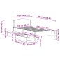 vidaXL Massivholzbett ohne Matratze Wachsbraun 100x200 Kiefernholz vidaXL Massivholzbett ohne Matratze Wachsbraun 100x200 Kiefernholz