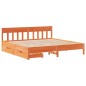 vidaXL Massivholzbett ohne Matratze Wachsbraun 180x200 Kiefernholz vidaXL Massivholzbett ohne Matratze Wachsbraun 180x200 Kiefernholz