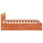 vidaXL Massivholzbett ohne Matratze Wachsbraun 180x200 Kiefernholz vidaXL Massivholzbett ohne Matratze Wachsbraun 180x200 Kiefernholz