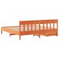 vidaXL Massivholzbett ohne Matratze Wachsbraun 180x200 Kiefernholz vidaXL Massivholzbett ohne Matratze Wachsbraun 180x200 Kiefernholz