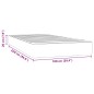 vidaXL Taschenfederkernmatratze Schwarz 100x220x20 cm Samt vidaXL Taschenfederkernmatratze Schwarz 100x220x20 cm Samt