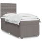 vidaXL Boxspringbett mit Matratze Taupe 90x190 cm Stoff vidaXL Boxspringbett mit Matratze Taupe 90x190 cm Stoff