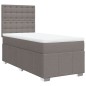 vidaXL Boxspringbett mit Matratze Taupe 90x190 cm Stoff vidaXL Boxspringbett mit Matratze Taupe 90x190 cm Stoff