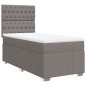 vidaXL Boxspringbett mit Matratze Taupe 90x190 cm Stoff vidaXL Boxspringbett mit Matratze Taupe 90x190 cm Stoff