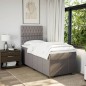 vidaXL Boxspringbett mit Matratze Taupe 90x190 cm Stoff vidaXL Boxspringbett mit Matratze Taupe 90x190 cm Stoff
