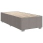 vidaXL Boxspringbett mit Matratze Taupe 90x190 cm Stoff vidaXL Boxspringbett mit Matratze Taupe 90x190 cm Stoff