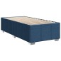 vidaXL Boxspringbett mit Matratze Blau 90x190 cm Stoff vidaXL Boxspringbett mit Matratze Blau 90x190 cm Stoff