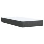 vidaXL Boxspringbett mit Matratze Dunkelgrau 100x200 cm Stoff vidaXL Boxspringbett mit Matratze Dunkelgrau 100x200 cm Stoff