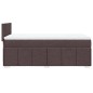 vidaXL Boxspringbett mit Matratze Dunkelbraun 100x200 cm Stoff vidaXL Boxspringbett mit Matratze Dunkelbraun 100x200 cm Stoff