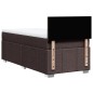 vidaXL Boxspringbett mit Matratze Dunkelbraun 100x200 cm Stoff vidaXL Boxspringbett mit Matratze Dunkelbraun 100x200 cm Stoff
