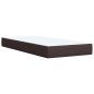 vidaXL Boxspringbett mit Matratze Dunkelbraun 100x200 cm Stoff vidaXL Boxspringbett mit Matratze Dunkelbraun 100x200 cm Stoff