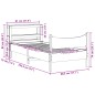 vidaXL Massivholzbett mit Kopfteil 75x190 cm Kiefer vidaXL Massivholzbett mit Kopfteil 75x190 cm Kiefer