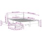 vidaXL Massivholzbett mit Schubladen 120x200 cm Kiefer vidaXL Massivholzbett mit Schubladen 120x200 cm Kiefer