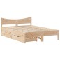 vidaXL Massivholzbett mit Schubladen 140x190 cm Kiefer vidaXL Massivholzbett mit Schubladen 140x190 cm Kiefer