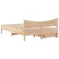 vidaXL Massivholzbett mit Schubladen 140x190 cm Kiefer vidaXL Massivholzbett mit Schubladen 140x190 cm Kiefer