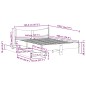 vidaXL Massivholzbett mit Schubladen 140x190 cm Kiefer vidaXL Massivholzbett mit Schubladen 140x190 cm Kiefer