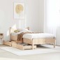 vidaXL Massivholzbett mit Schubladen 75x190 cm Kiefer vidaXL Massivholzbett mit Schubladen 75x190 cm Kiefer