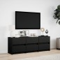 vidaXL TV-Schrank mit LED-Beleuchtung Schwarz 140x34x50 cm vidaXL TV-Schrank mit LED-Beleuchtung Schwarz 140x34x50 cm