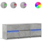 vidaXL TV-Schrank mit LED-Beleuchtung Betongrau 140x34x50 cm vidaXL TV-Schrank mit LED-Beleuchtung Betongrau 140x34x50 cm