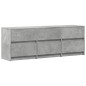 vidaXL TV-Schrank mit LED-Beleuchtung Betongrau 140x34x50 cm vidaXL TV-Schrank mit LED-Beleuchtung Betongrau 140x34x50 cm