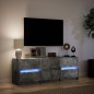 vidaXL TV-Schrank mit LED-Beleuchtung Betongrau 140x34x50 cm vidaXL TV-Schrank mit LED-Beleuchtung Betongrau 140x34x50 cm