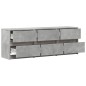 vidaXL TV-Schrank mit LED-Beleuchtung Betongrau 140x34x50 cm vidaXL TV-Schrank mit LED-Beleuchtung Betongrau 140x34x50 cm