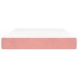 vidaXL Taschenfederkernmatratze Rosa 120x220x20 cm Samt vidaXL Taschenfederkernmatratze Rosa 120x220x20 cm Samt