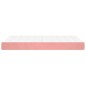vidaXL Taschenfederkernmatratze Rosa 120x220x20 cm Samt vidaXL Taschenfederkernmatratze Rosa 120x220x20 cm Samt