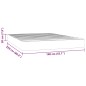 vidaXL Taschenfederkernmatratze Schwarz 140x220x20 cm Samt vidaXL Taschenfederkernmatratze Schwarz 140x220x20 cm Samt