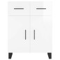 Highboard Hochglanz-Weiß 69,5x34x180 cm Holzwerkstoff Highboard Hochglanz-Weiß 69,5x34x180 cm Holzwerkstoff