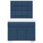vidaXL Boxspringbett mit Matratze Blau 80x200 cm Stoff vidaXL Boxspringbett mit Matratze Blau 80x200 cm Stoff